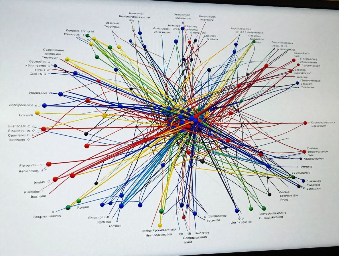 Визуализация нейронной сети с яркими узлами и связями на тёмном фоне, символизирует ИИ технологии